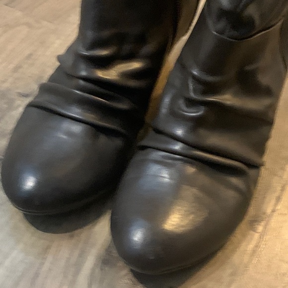 Aldo Leather Almond-toe Wedge-heel Boots - Picture 6 of 12